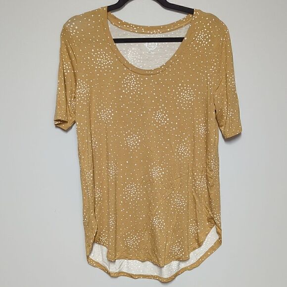Maurices Camel Short Sleeve Blouse - Picture 1 of 5